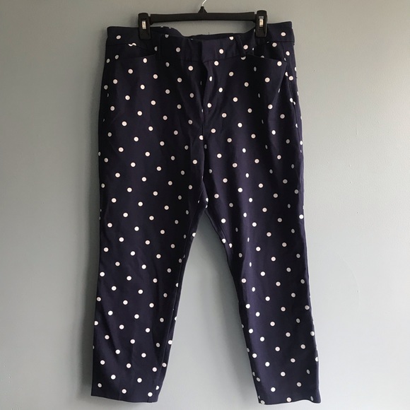 Old Navy Polka Dot Ankle Pants. Sz 16 - Picture 1 of 6